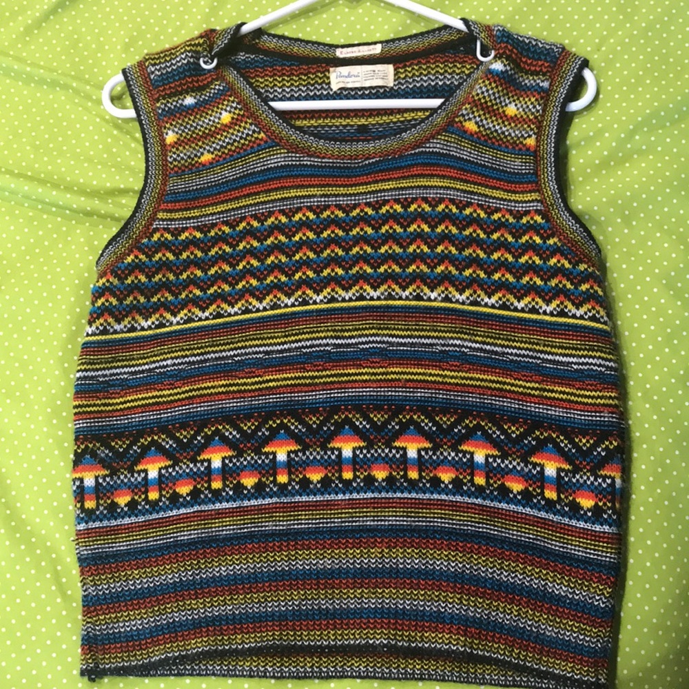 Vintage - Drugachusetts Knit Vest 🍄